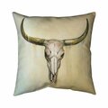 Fondo 26 x 26 in. Cow Skull-Double Sided Print Indoor Pillow FO2772452